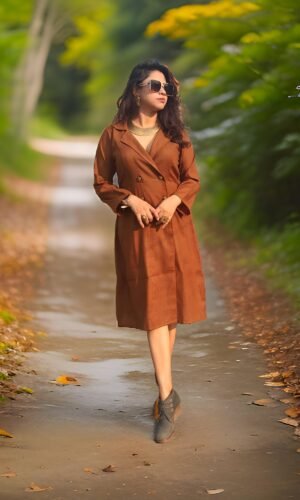 Linen blazer dress