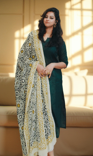 Handblock dupatta 01