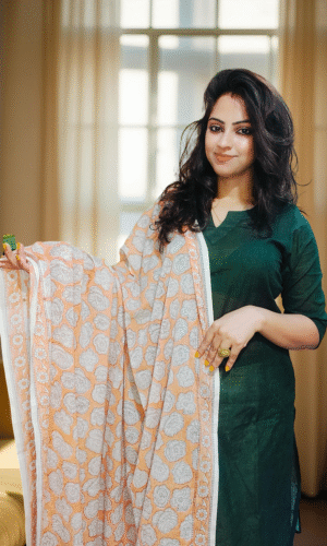 Handblock dupatta 03