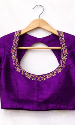 Raw silk Zardousi work Price