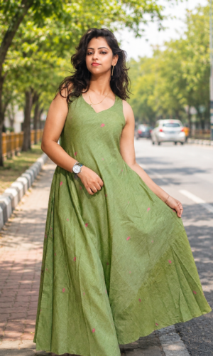 Jamdani gown